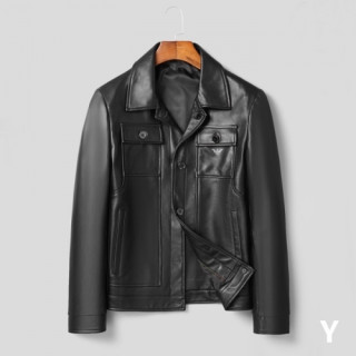 [알마니]Armani 2020 Mens Classic Leather Jackets - 알마니 2020 남성 클래식 캐쥬얼 가죽 자켓 Arm0806x.Size(m - 3xl).블랙