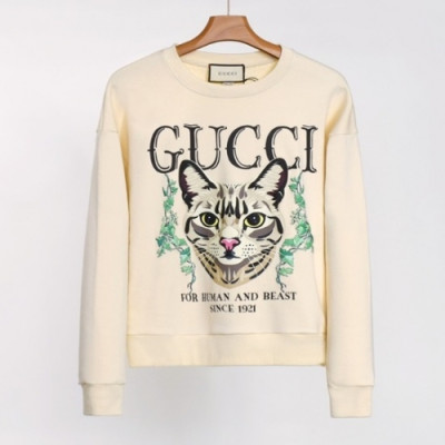[구찌]Gucci 2020 Mens  Logo Crew-neck Cotton Tshirts - 구찌 2020 여성 로고 코튼 크루넥 코튼 긴팔티 Guc03198x.Size(s - l).아이보리