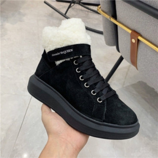 Alexander McQueen 2020 Women's Leather Wool Ankle Boots - 알렉산더맥퀸 2020 여성용 레더 울 앵글부츠,Size,(225-255),AMQS0199,블랙