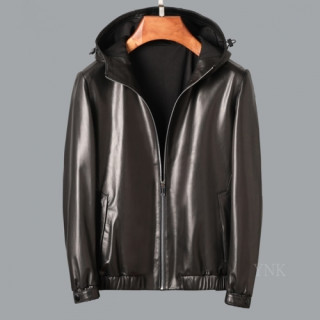 [버버리]Burberry 2020 Mens Casual Leather Jackets - 버버리 2020 남성 캐쥬얼 가죽 자켓 Bur03375x.Size(m - 3xl).블랙