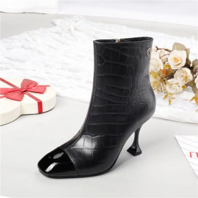 Chanel 2020 Women's Leather Ankle Boots - 샤넬 2020 여성용 레더 앵글부츠,Size(225-250),CHAS0485,블랙