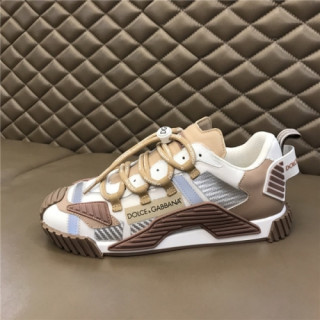 Dolce&Gabbana 2020 Men's Leather Sneakers - 돌체앤가바나 2020 남성용 레더 스니커즈,Size(240-270),DGS0251,베이지