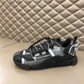 Dolce&Gabbana 2020 Men's Leather Sneakers - 돌체앤가바나 2020 남성용 레더 스니커즈,Size(240-270),DGS0253,닥크그레이