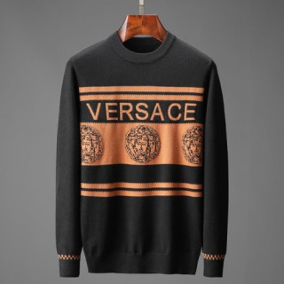 [베르사체]Versace 2020 Mens Medusa Logo Crew-neck Sweaters - 베르사체 2020 남성 메두사 로고 크루넥 스웨터 Ver0761x.Size(m - 3xl).블랙