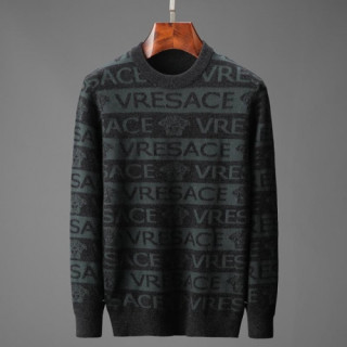 [베르사체]Versace 2020 Mens Medusa Logo Crew-neck Sweaters - 베르사체 2020 남성 메두사 로고 크루넥 스웨터 Ver0762x.Size(m - 3xl).블랙