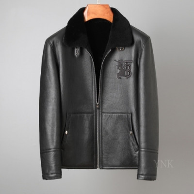 [버버리]Burberry 2020 Mens Casual Leather Jackets - 버버리 2020 남성 캐쥬얼 가죽 자켓 Bur03516x.Size(m - 3xl).블랙