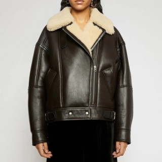 [아크네]Acne Sstudios 2020 Womens Casual Leather Jacket - 아크네 2020 여성 캐쥬얼 가죽 자켓 Acn0117x.Size(s - 3xl).블랙