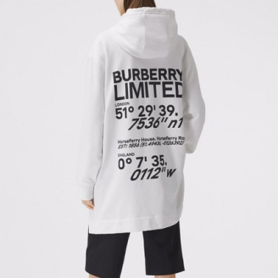 [버버리]Burberry 2020 Womens Logo Casual Cotton Hoodie - 버버리 2020 여성 로고 캐쥬얼 코튼 후드티 Bur03525x.Size(s - l).화이트