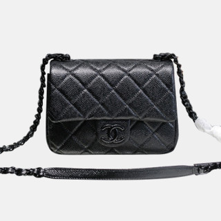 [샤넬] Chanel 2021 Women's New Mini CF Shoulder Bag,19cm - 샤넬 2021 여성용 미니 뉴 CF 숄더백,19cm,CHAB1622,블랙