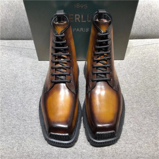 Berluti 2020 Men's Leather Ankle Boots - 벨루티 2020 남성용 레더 앵글부츠,Size(240-270),BERTS0186,카멜
