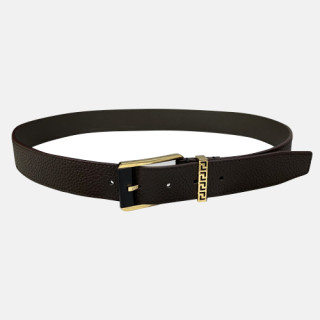 Versace 2020 Men's Leather Belt - 베르사체 2020 남성용 레더 벨트,Size(3.5cm),VERBT0076,브라운