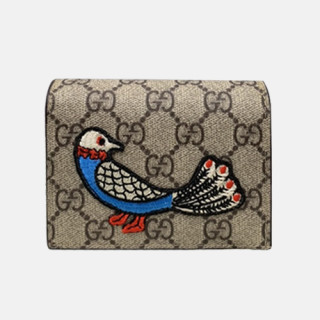 Gucci 2020 Embroidery Leather Wallet,11cm - 구찌 2020 임브로이더리 레더 반지갑,11cm,,GUW0174,베이지