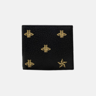 Gucci 2020 Men's Leather Wallet,12cm - 구찌 2020 남성용 레더 반지갑,12cm,GUW0176,블랙