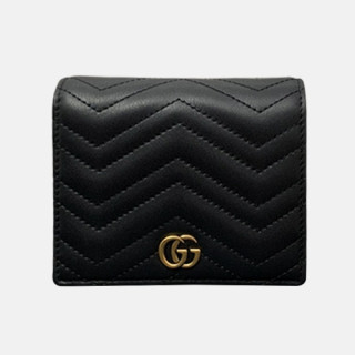 Gucci 2020 Men's Leather Wallet,12cm - 구찌 2020 남성용 레더 반지갑,12cm,GUW0177,블랙