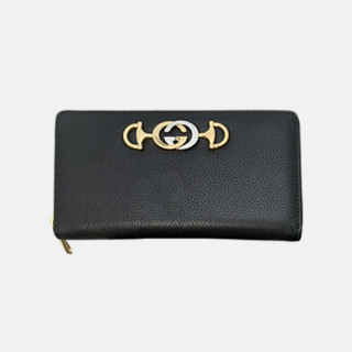 Gucci 2020 Women's Leather Wallet,19cm - 구찌 2020 여성용 레더 장지갑,19cm,GUW0187,블랙