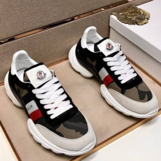 Moncler 2021 Men's Leather Sneakers - 몽클레어 2021 남성용 레더 스니커즈,Size(240-270),MONCS0063,블랙