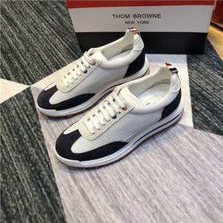 Thom Brown 2021 Men's Leather Sneakers - 톰브라운 2021 남성용 레더 스니커즈,Size(240-270),THOMS0046,화이트