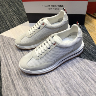 Thom Brown 2021 Men's Leather Sneakers - 톰브라운 2021 남성용 레더 스니커즈,Size(240-270),THOMS0047,화이트