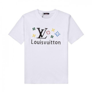 [루이비통]Louis vuitton 2021 Mens Logo Short Sleeved Tshirts - 루이비통 2021 남성 로고 반팔티 Lou02577x.Size(xs - l). 화이트