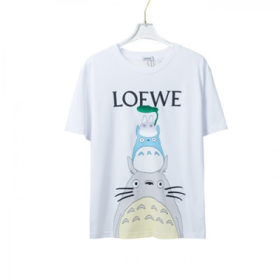 [로에베]Loewe 2021 Mm/Wm Smile Short Sleeved Tshirts - 로에베 2021 남/녀 스마일 반팔티 Loe0380x.Size(xs - l).화이트