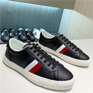 Moncler 2021 Men's Leather Sneaakers - 몽클레어 2021 남성용 레더 스니커즈,Size(240-270),MONCS0069,블랙