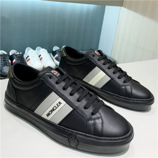Moncler 2021 Men's Leather Sneaakers - 몽클레어 2021 남성용 레더 스니커즈,Size(240-270),MONCS0071,블랙