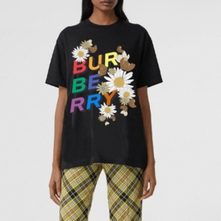 [버버리]Burberry 2021 Mm/Wm Logo Cotton Short Sleeved Tshirts - 버버리 2021 남/녀 로고 코튼 반팔티 Bur03668x.Size(s - xl).블랙
