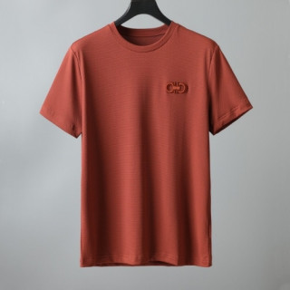 [페라가모]Ferragamo 2021 Mens Basic Logo Cotton Short Sleeved Tshirts - 페라가모 2021 남성 베이직 로고 코튼 반팔티 Fer0321x.Size(m - 3xl).오렌지