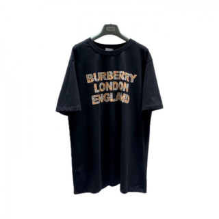 [버버리]Burberry 2021 Mm/Wm Logo Cotton Short Sleeved Tshirts - 버버리 2021 남/녀 로고 코튼 반팔티 Bur03692x.Size(s - xl).블랙