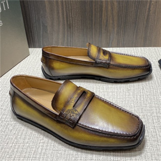 Berluti 2021 Men's Leather Oxford Shoes - 벨루티 2021 남성용 레더 옥스퍼드,Size(240-270),BERTS0198,옐로우