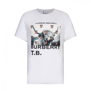 [버버리]Burberry 2021 Mm/Wm Logo Cotton Short Sleeved Tshirts - 버버리 2021 남/녀 로고 코튼 반팔티 Bur03697x.Size(s - xl).화이트