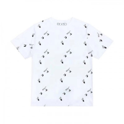 [오프화이트]Off-white 2021 Mm/Wm Printing Logo Crew - neck Cotton Short Sleeved Tshirts - 오프화이트 2021 남/녀 프린팅 로고 코튼 반팔티 Off0647x.Size(s - xl).화이트