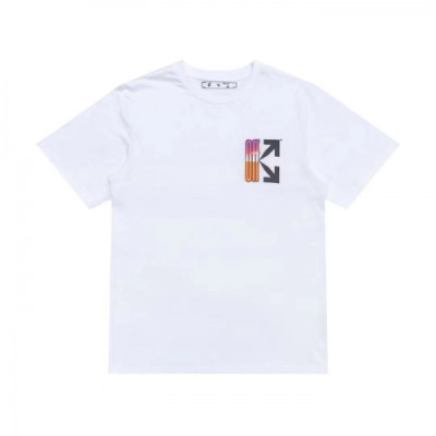 [오프화이트]Off-white 2021 Mm/Wm Printing Logo Crew - neck Cotton Short Sleeved Tshirts - 오프화이트 2021 남/녀 프린팅 로고 코튼 반팔티 Off0653x.Size(s - xl).화이트