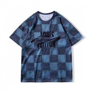 [루이비통]Louis vuitton 2021 Mm/Wm Logo Short Sleeved Tshirts - 루이비통 2021 남/녀 로고 반팔티 Lou02688x.Size(xs - l).블루