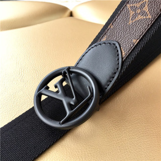 Louis Vuitton 2021 Men's Leather Belt,3.8cm - 루이비통 2021 남성용 레더 벨트,3.8cm,LOUBT0163,브라운