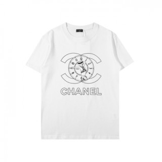 [샤넬]Chanel 2021 Mm/Wm 'CC' Logo Cotton Short Sleeved Tshirts - 샤넬 2021 남/녀 'CC'로고 코튼 반팔티 Cnl0671x.Size(s - l).화이트