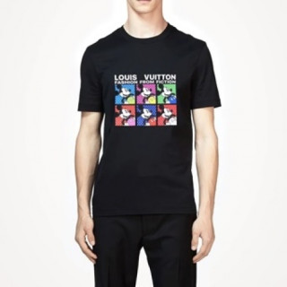 Louis vuitton  Mm/Wm Logo Short Sleeved Tshirts black - 루이비통 2021 남/녀 로고 반팔티 Lou02771x Size(xs - l) 블랙