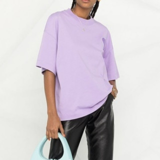 [득템]Ami 2021 Mm/Wm 'Ami de Coeur' Casual Cotton Short Sleeved Tshirt Purple - 아미 2021 남/녀 로고 코튼 캐쥬얼 반팔티 Ami0103x Size(s - xl) 퍼플