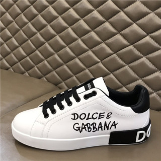 Dolce&Gabbana 2021 Men's Leatehr Sneakers,DGS0260 - 돌체앤가바나 2021 남성용 레더 스니커즈,Size(240-270),화이트