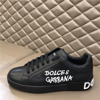 Dolce&Gabbana 2021 Men's Leatehr Sneakers,DGS0261 - 돌체앤가바나 2021 남성용 레더 스니커즈,Size(240-270),블랙