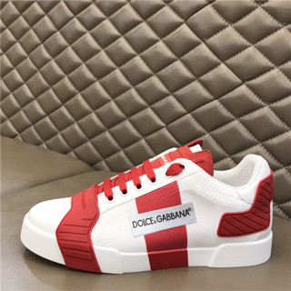 Dolce&Gabbana 2021 Men's Leatehr Sneakers,DGS0276 - 돌체앤가바나 2021 남성용 레더 스니커즈,Size(240-270),화이트