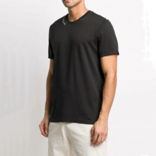 Ferragamo   Mens Basic Logo Cotton Short Sleeved Tshirts Black - 페라가모 2021 남성 베이직 로고 코튼 반팔티 Fer0328x Size(s - 2xl) 블랙
