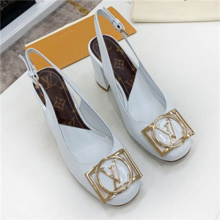 Louis Vuitton 2021 Women's Leather High Heel Sandal,LOUS1984 - 루이비통 2021 여성용 레더 하이힐 샌들Size(225-250),화이트