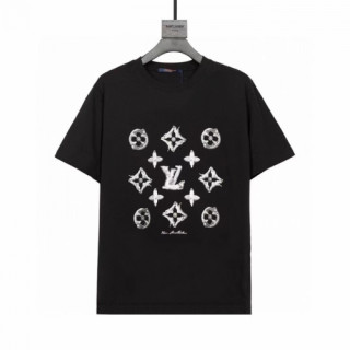Louis vuitton  Mm/Wm Logo Short Sleeved Tshirts Black - 루이비통 2021 남/녀 로고 반팔티 Lou02897x Size(xs - l) 블랙