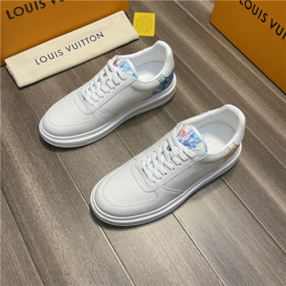 Louis Vuitton 2021 Men's Leather Sneakers,LOUS2068 - 루이비통 2021 남성용 레더 스니커즈,Size(240-270).,화이트