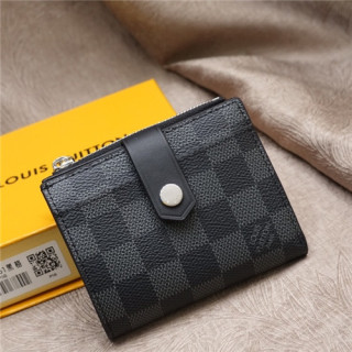 Louis Vuitton 2021 Men's Leather Wallet,11cm,M60451,LOUWT0503 - 루이비통 2021 남성용 레더 반지갑,11cm,블랙