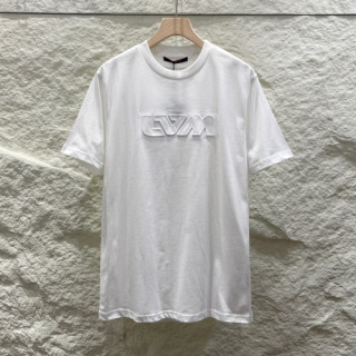 Louis vuitton  Mm/Wm Logo Short Sleeved Tshirts White - 루이비통 2021 남/녀 로고 반팔티 Lou02915x Size(s - l) 화이트