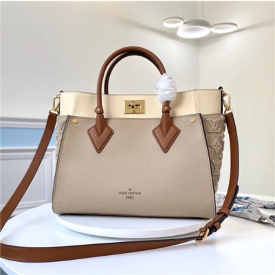 [럭셔리한]Louis Vuitton 2021 Women's Leather Tote Bag/Shoulder Bag,30.5cm,M53825,LOUB2387 - 루이비통 2021 여성용 레더 토트백/숄더백,30.5cm,베이지
