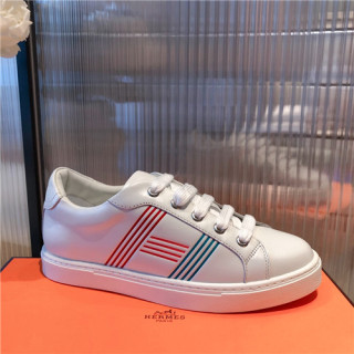 Hermes 2021 Men's Leather Sneakers,HERS0466 - 에르메스 2021 남성용 레더 스니커즈,Size(240-270),화이트