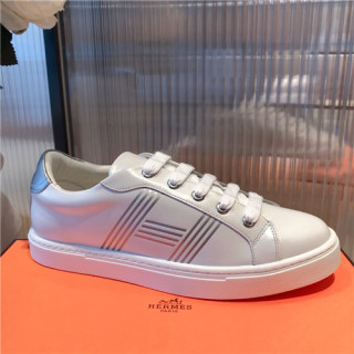 Hermes 2021 Men's Leather Sneakers,HERS0469 - 에르메스 2021 남성용 레더 스니커즈,Size(240-270),화이트